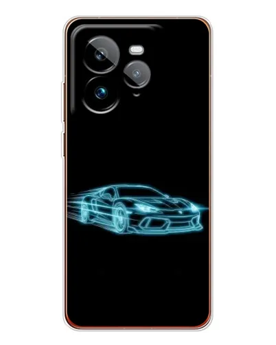 Чехол для Realme GT 7Pro с картинкой «Неоновый контур Lamborghini» Чехол для Realme GT 7Pro с картинкой «Неоновый контур Lamborghini»