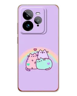 Чохол для Realme GT 7Pro з картинкою «Веселкові Пушини»