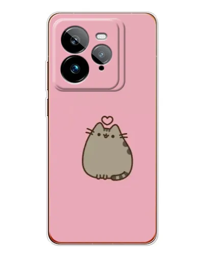 Чохол для Realme GT 7Pro з картинкою «Pusheen серце»