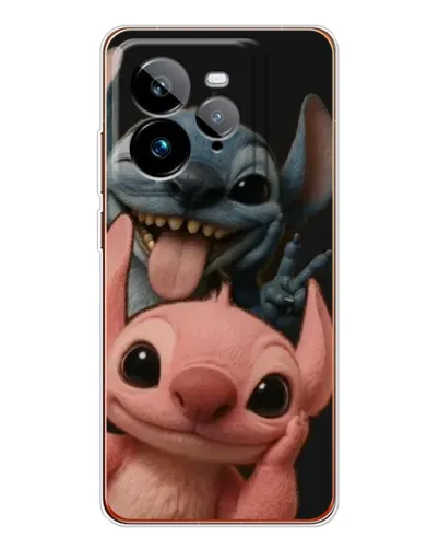 Чехол для Realme GT 7Pro с картинкой «Стич и Ангел»