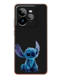 Чехол для Realme GT 7Pro с картинкой «Стич на черном» Чехол для Realme GT 7Pro с картинкой «Стич на черном»