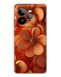 Чохол для Realme GT 7Pro з картинкою «Помаранчева макро квітка»