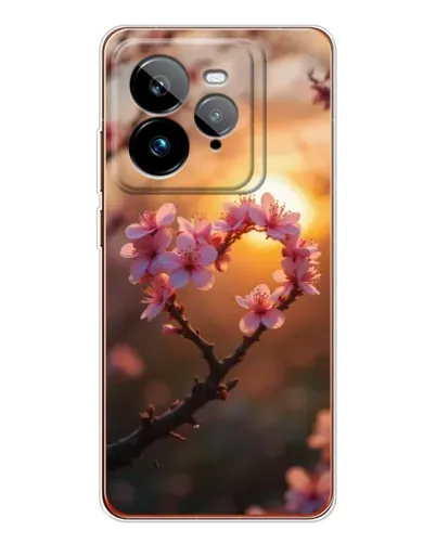 Чохол для Realme GT 7Pro з картинкою «Рожевий цвіт сердечко на тлі заходу» Чохол для Realme GT 7Pro з картинкою «Рожевий цвіт сердечко на тлі заходу»