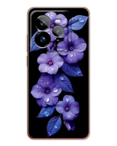 Чохол для Realme GT 7Pro з картинкою «Фіолетові квіти з росою» Чохол для Realme GT 7Pro з картинкою «Фіолетові квіти з росою»
