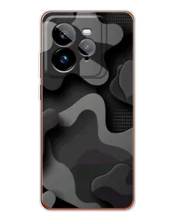 Чохол для Realme GT 7Pro з картинкою «Темний абстрактний камуфляж»