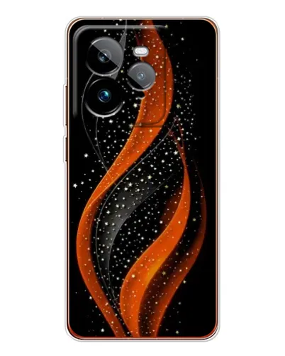 Чехол для Realme GT 7Pro с картинкой «Огненная звездная волна»