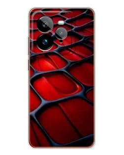 Чехол для Realme GT 7Pro с картинкой «Красная глянцевая сетка»