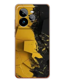Чехол для Realme GT 7Pro с картинкой «Золотые осколки геометрии»
