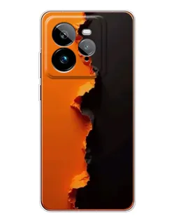 Чехол для Realme GT 7Pro с картинкой «Оранжевый разлом»