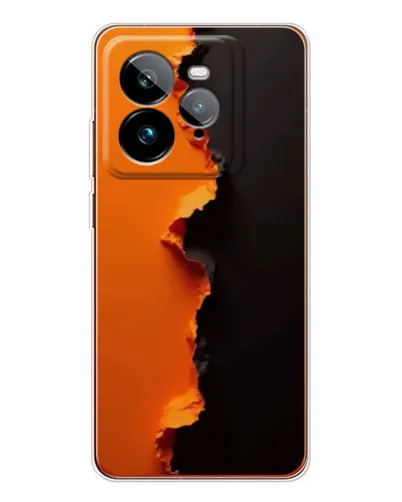 Чехол для Realme GT 7Pro с картинкой «Оранжевый разлом»