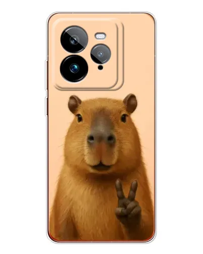 Чехол для Realme GT 7Pro с картинкой «Капибара виктория»
