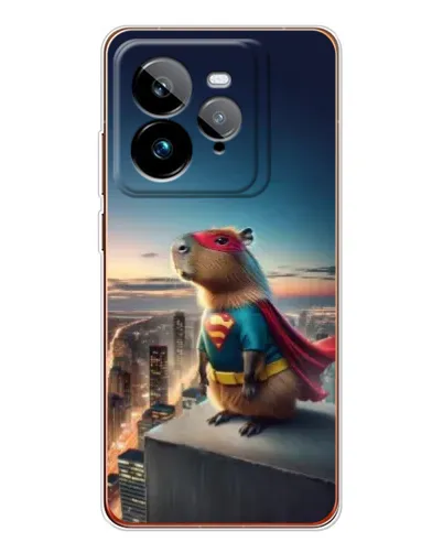 Чехол для Realme GT 7Pro с картинкой «Капи-мен супергерой»