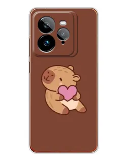 Чохол для Realme GT 7Pro з картинкою «Капібара з серцем» Чохол для Realme GT 7Pro з картинкою «Капібара з серцем»