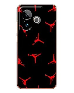 Чехол для Realme GT 7T с картинкой «Jordan Red Pattern» Чехол для Realme GT 7T с картинкой «Jordan Red Pattern»