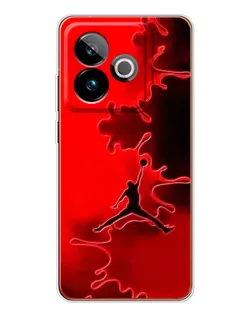 Чохол для Realme GT 7T з картинкою «Jordan Red Smoke»