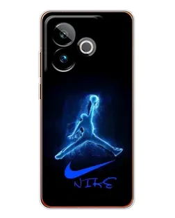 Чохол для Realme GT 7T з картинкою «Jordan Neon Blue»
