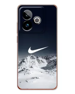 Чехол для Realme GT 7T с картинкой «Nike — зимние горы»