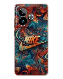 Чехол для Realme GT 7T с картинкой «Nike в абстракции»