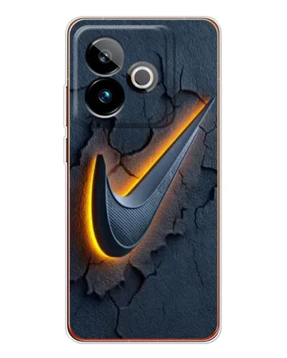 Чехол для Realme GT 7T с картинкой «Объемный логотип Найк» Чехол для Realme GT 7T с картинкой «Объемный логотип Найк»