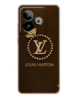 Чохол для Realme GT 7T з картинкою «LV — золота печатка»