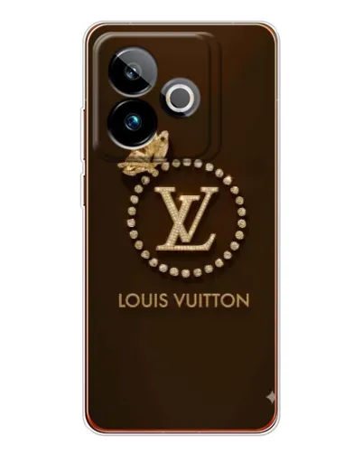Чохол для Realme GT 7T з картинкою «LV — золота печатка»