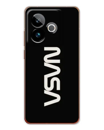 Чохол для Realme GT 7T з картинкою «NASA — вертикальний логотип»