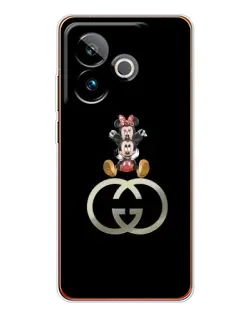 Чохол для Realme GT 7T з картинкою «Мінні Маус на лого»