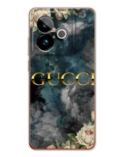Чохол для Realme GT 7T з картинкою «Абстрактні квіти Gucci»