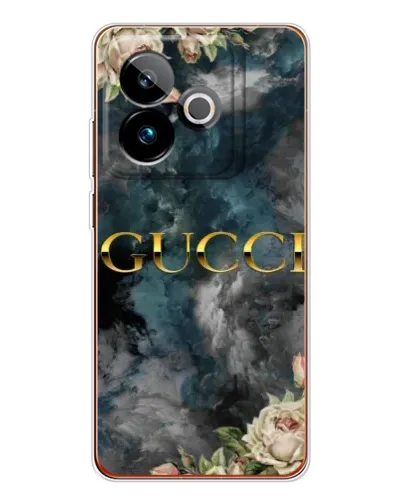 Чохол для Realme GT 7T з картинкою «Абстрактні квіти Gucci»
