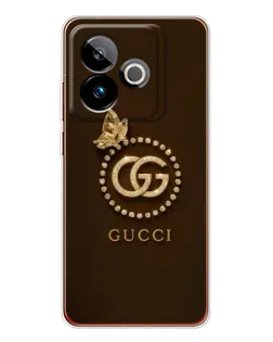 Чохол для Realme GT 7T з картинкою «Gucci — золотий метелик»