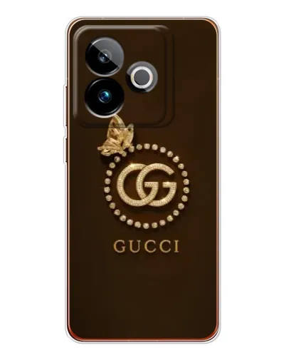 Чохол для Realme GT 7T з картинкою «Gucci — золотий метелик»
