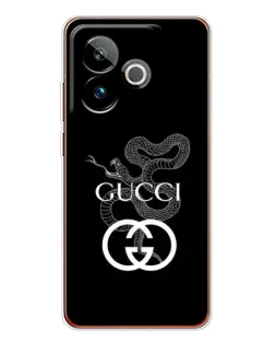 Чохол для Realme GT 7T з картинкою «Gucci — срібна змія»