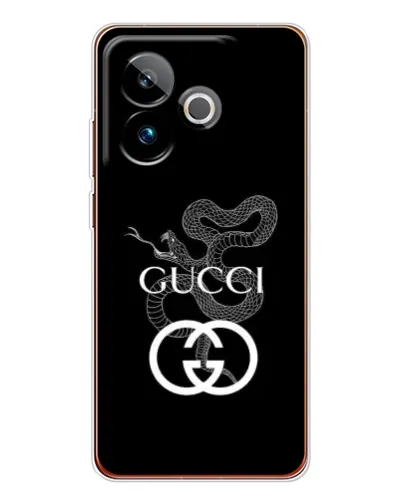 Чохол для Realme GT 7T з картинкою «Gucci — срібна змія»