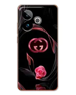 Чохол для Realme GT 7T з картинкою «Gucci — неонова троянда»
