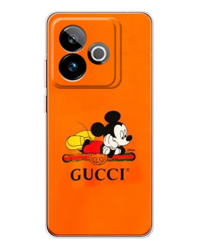 Чохол для Realme GT 7T з картинкою «Міккі Маус Gucci — помаранч»