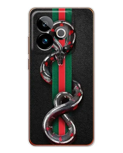 Чохол для Realme GT 7T з картинкою «Gucci — змія на смузі» Чохол для Realme GT 7T з картинкою «Gucci — змія на смузі»