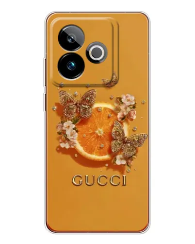 Чохол для Realme GT 7T з картинкою «Gucci — золоті метелики» Чохол для Realme GT 7T з картинкою «Gucci — золоті метелики»