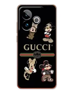 Чохол для Realme GT 7T з картинкою «Gucci — герої Disney та монограма»