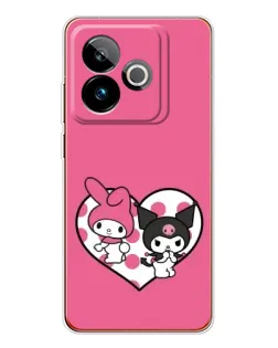 Чохол для Realme GT 7T з картинкою «Kuromi та My Melody» Чохол для Realme GT 7T з картинкою «Kuromi та My Melody»