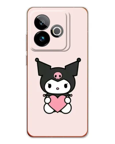 Чохол для Realme GT 7T з картинкою «Kuromi та серце» Чохол для Realme GT 7T з картинкою «Kuromi та серце»