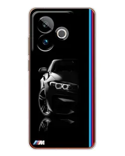 Чохол для Realme GT 7T з картинкою «Силует BMW в темряві»