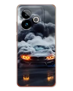 Чохол для Realme GT 7T з картинкою «BMW у диму»