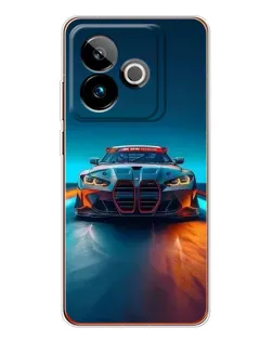 Чехол для Realme GT 7T с картинкой «BMW — огни неона» Чехол для Realme GT 7T с картинкой «BMW — огни неона»