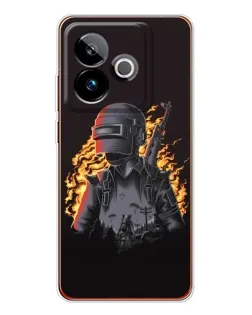 Чохол для Realme GT 7T з картинкою «PUBG — вогняний силует»