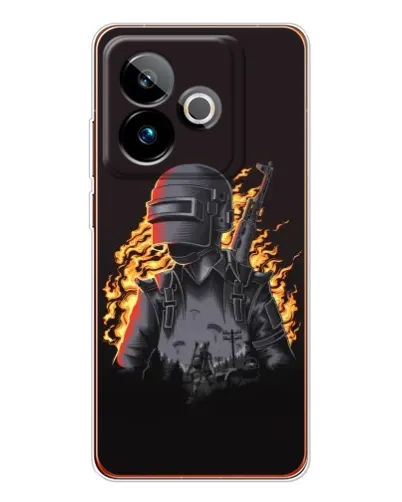 Чохол для Realme GT 7T з картинкою «PUBG — вогняний силует» Чохол для Realme GT 7T з картинкою «PUBG — вогняний силует»