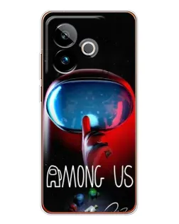 Чохол для Realme GT 7T з картинкою «Червоний імпостер — макро» Чохол для Realme GT 7T з картинкою «Червоний імпостер — макро»