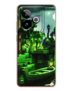 Чохол для Realme GT 7T з картинкою «Minecraft лісовий пейзаж» Чохол для Realme GT 7T з картинкою «Minecraft лісовий пейзаж»