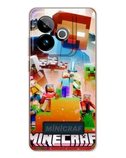 Чохол для Realme GT 7T з картинкою «Minecraft герої гри» Чохол для Realme GT 7T з картинкою «Minecraft герої гри»