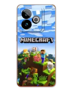Чохол для Realme GT 7T з картинкою «Minecraft класичний світ»