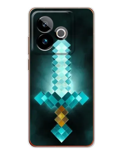 Чохол для Realme GT 7T з картинкою «Алмазний меч неон»